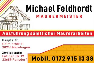 Maurerbetrieb Feldhordt in Pansdorf